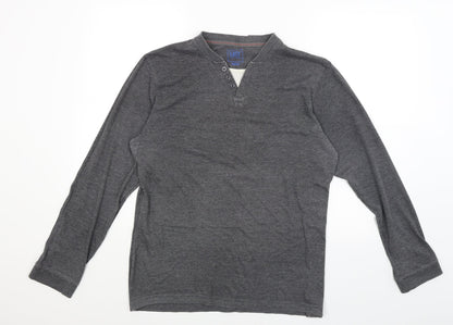 Additional front view of Easy men’s green jumper, size M