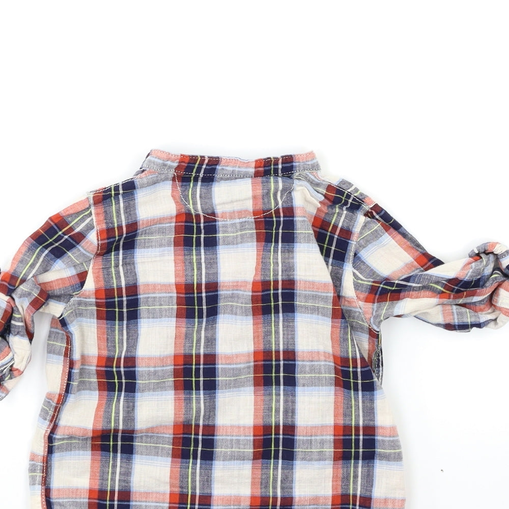 H&M Baby Beige Check  Basic Button-Up Size 24 Months