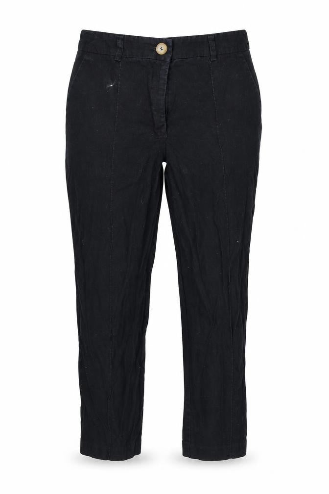 ASOS Womens Black   Cropped Trousers Size 10 L22 in