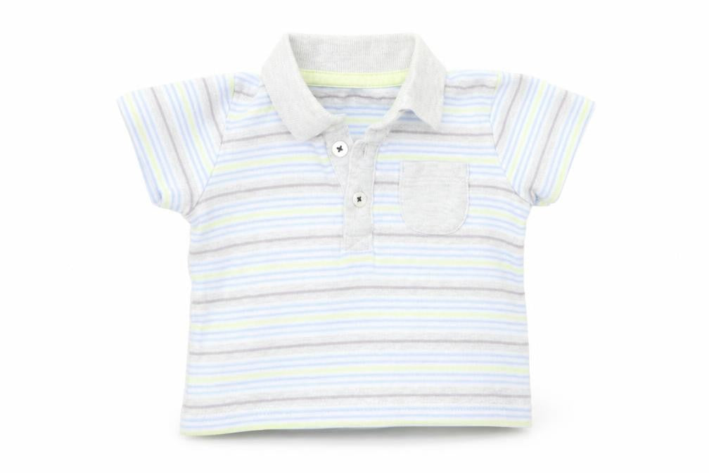 George Baby Blue Striped  Basic T-Shirt Size 3-6 Months