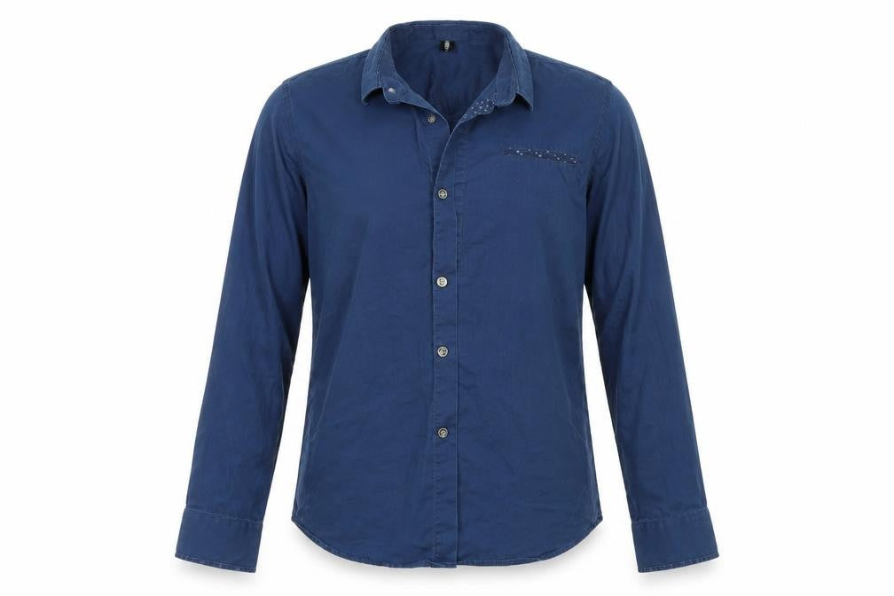 Brand Mens Blue    Button-Up Size S
