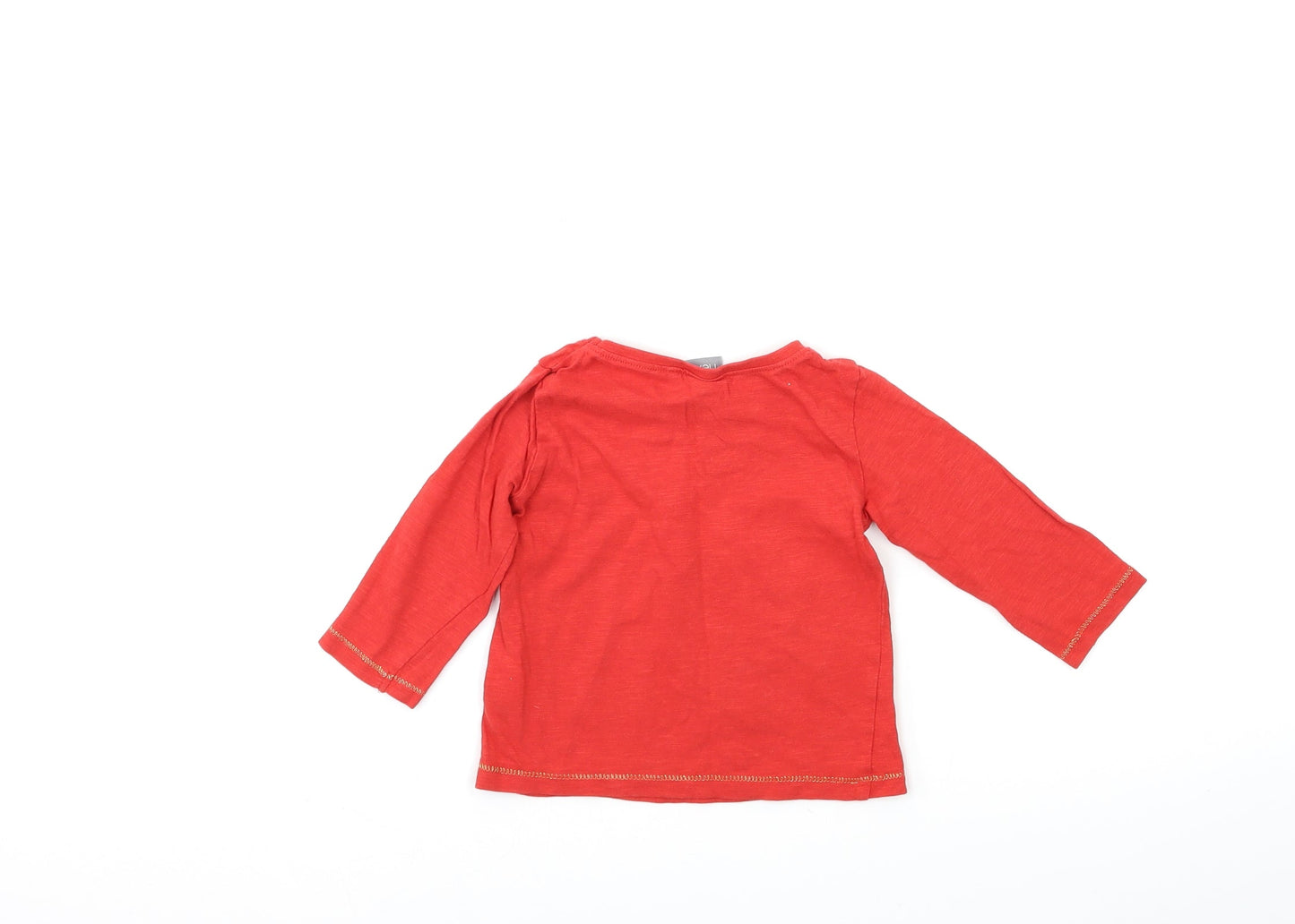 NEXT Baby Red   Basic T-Shirt Size 6-9 Months  - christmas