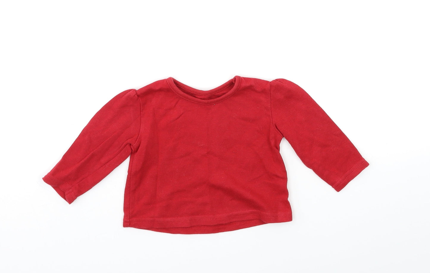 George Baby Red   Basic T-Shirt Size 0-3 Months