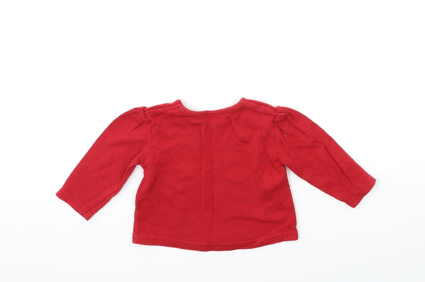 George Baby Red   Basic T-Shirt Size 0-3 Months