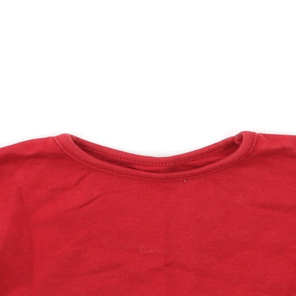 George Baby Red   Basic T-Shirt Size 0-3 Months