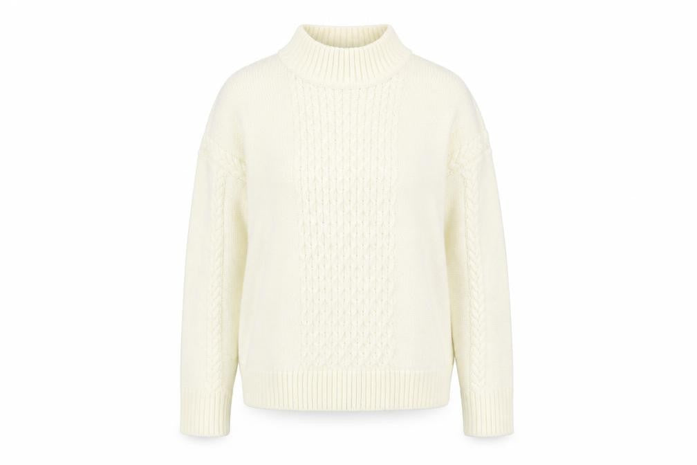 Preworn Womens White  Knit Pullover Jumper Size M