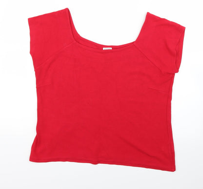 Preloved Etam Womens Red   Camisole T-Shirt Size 20 - Front