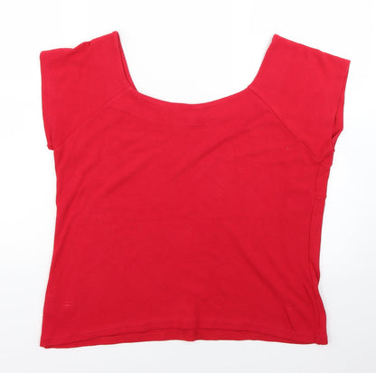 Preloved Etam Womens Red   Camisole T-Shirt Size 20 - Back