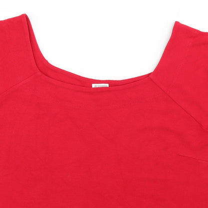 Preloved Etam Womens Red   Camisole T-Shirt Size 20 - Detail