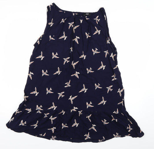 F&F Womens Blue Animal Print  Shift  Size 14