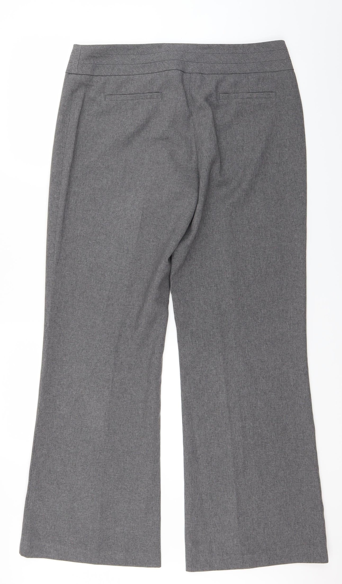 F&F Womens Grey   Dress Pants Trousers Size 12 L29 in