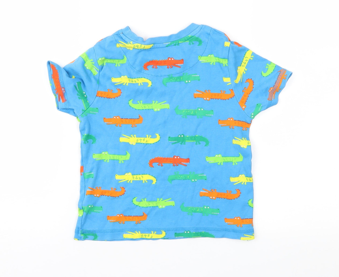 George Boys Blue Geometric  Basic T-Shirt Size 4-5 Years