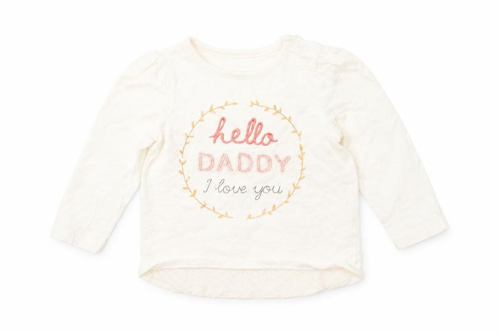Nutmeg Girls Ivory   Basic T-Shirt Size 9-12 Months