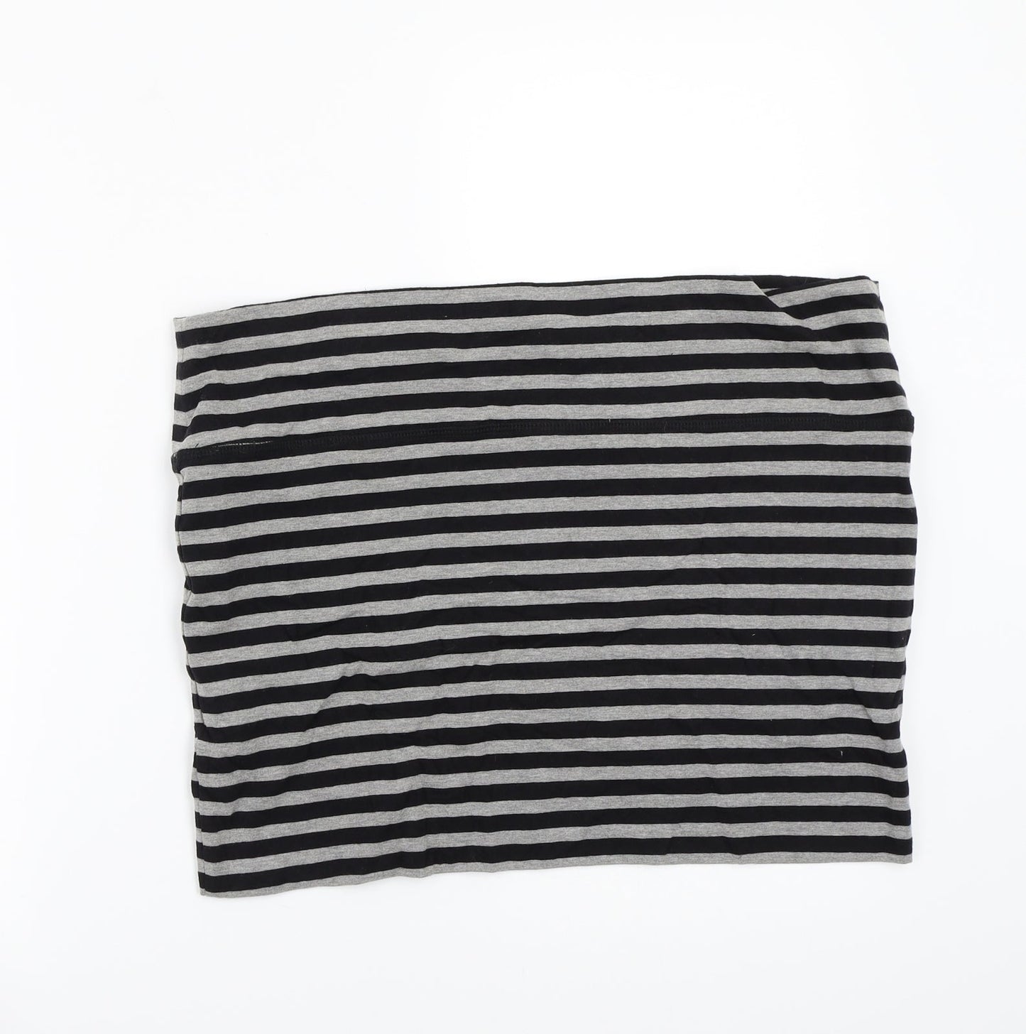 Newlook Womens Grey Striped  Basic Tank Size 18