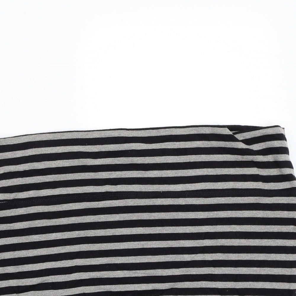 Newlook Womens Grey Striped  Basic Tank Size 18