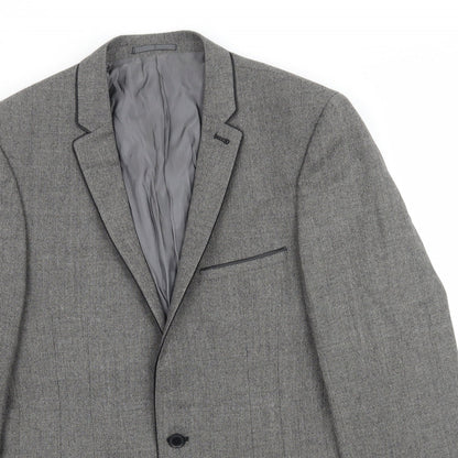 Next Mens Grey   Jacket Suit Jacket Size M