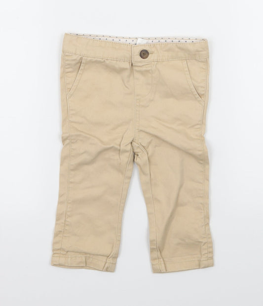 Babies Boys Beige   Capri Trousers Size 3-6 Months