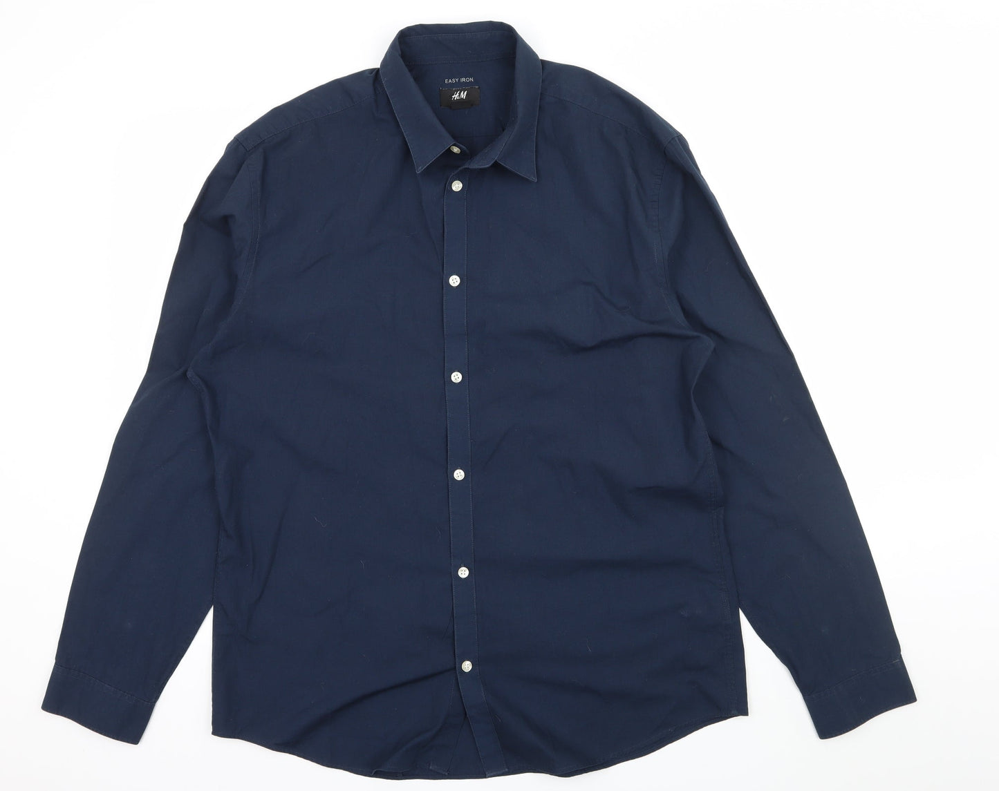 H&M Mens Blue    Button-Up Size XL