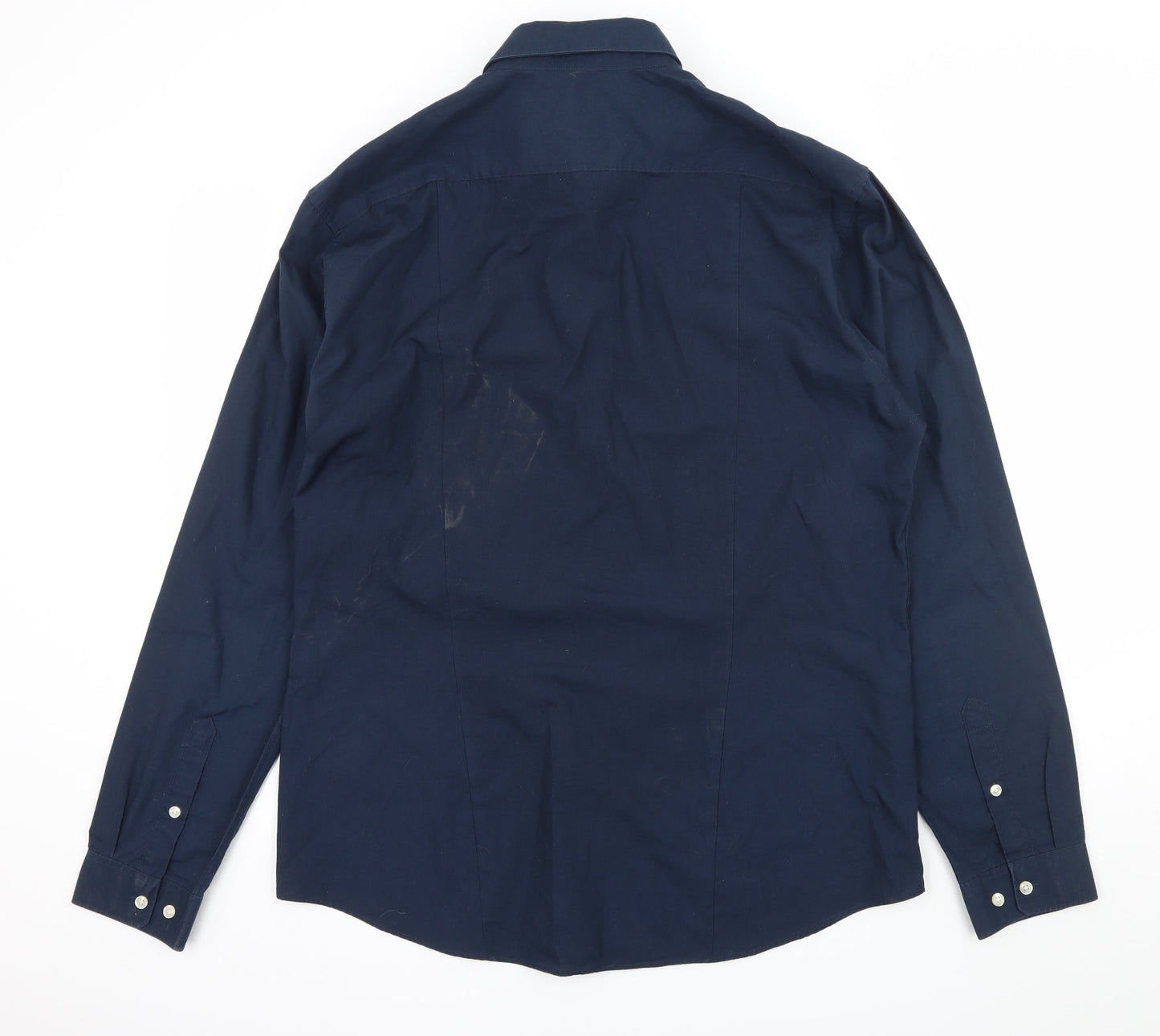 H&M Mens Blue    Button-Up Size XL