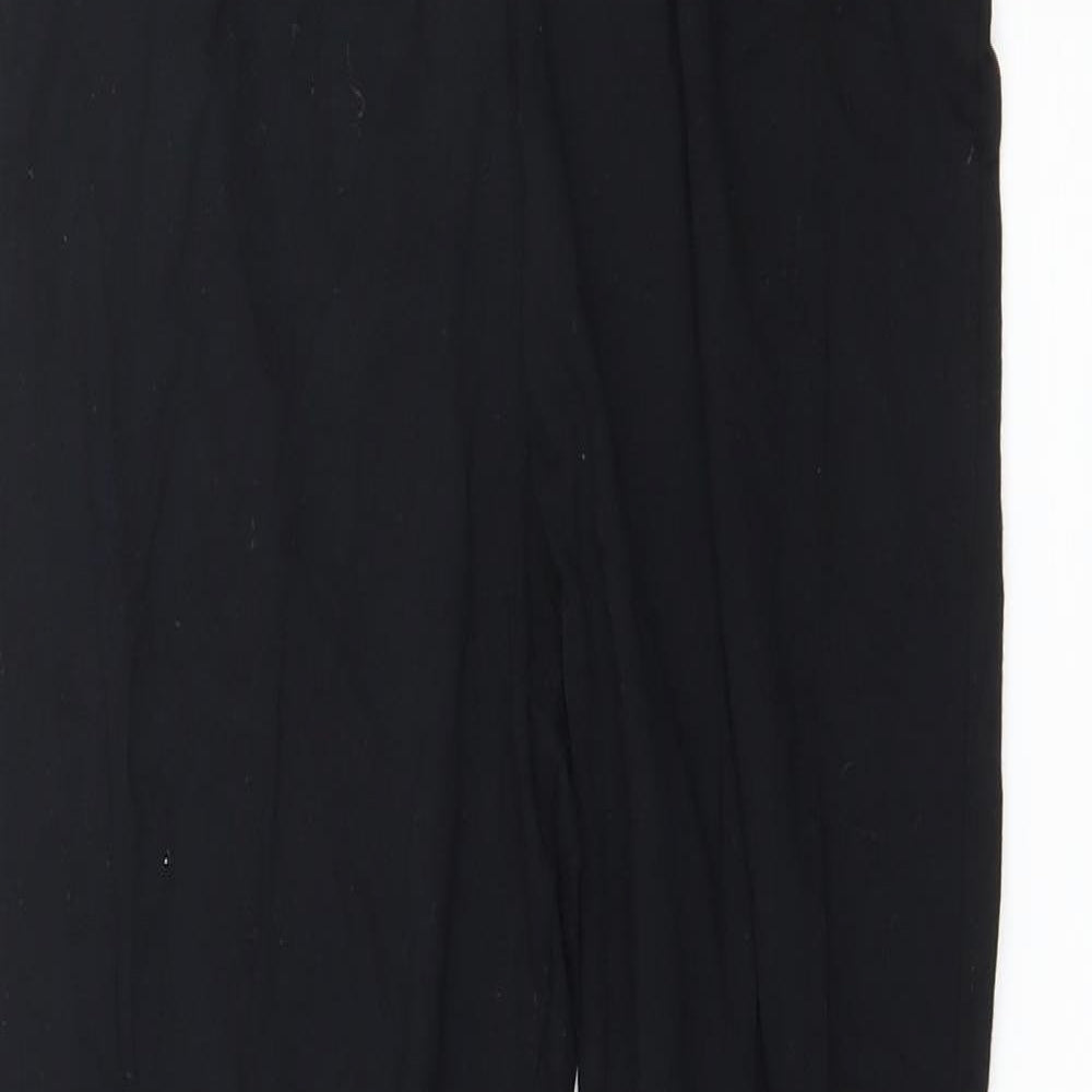 Select Womens Black  Jersey Capri Leggings Size 8 L26 in