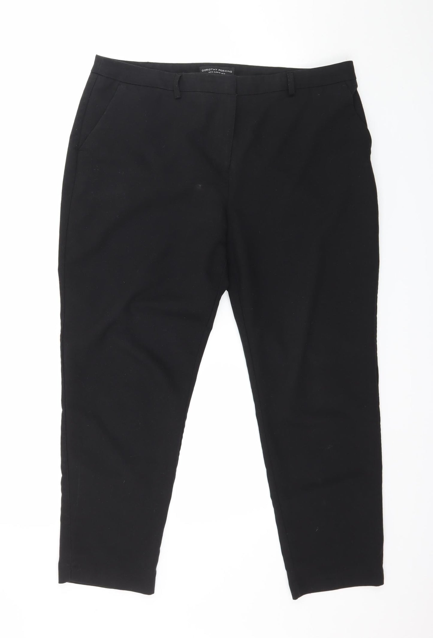 Dorothy Perkins Womens Black   Trousers  Size 14 L24 in