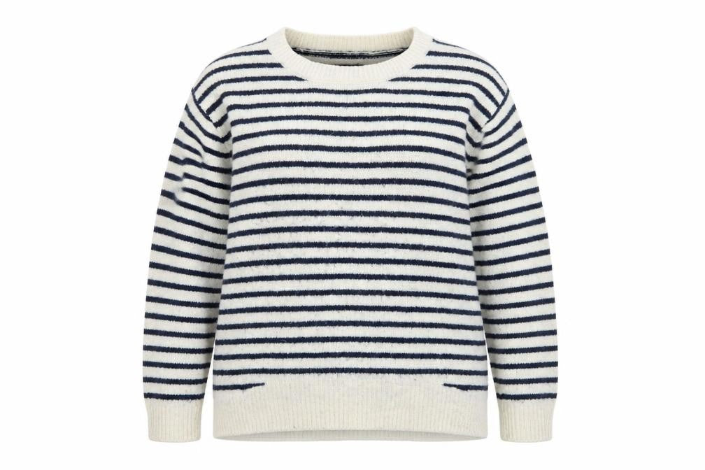 Atmosphere Womens Ivory Striped Knit Pullover Jumper Size 18
