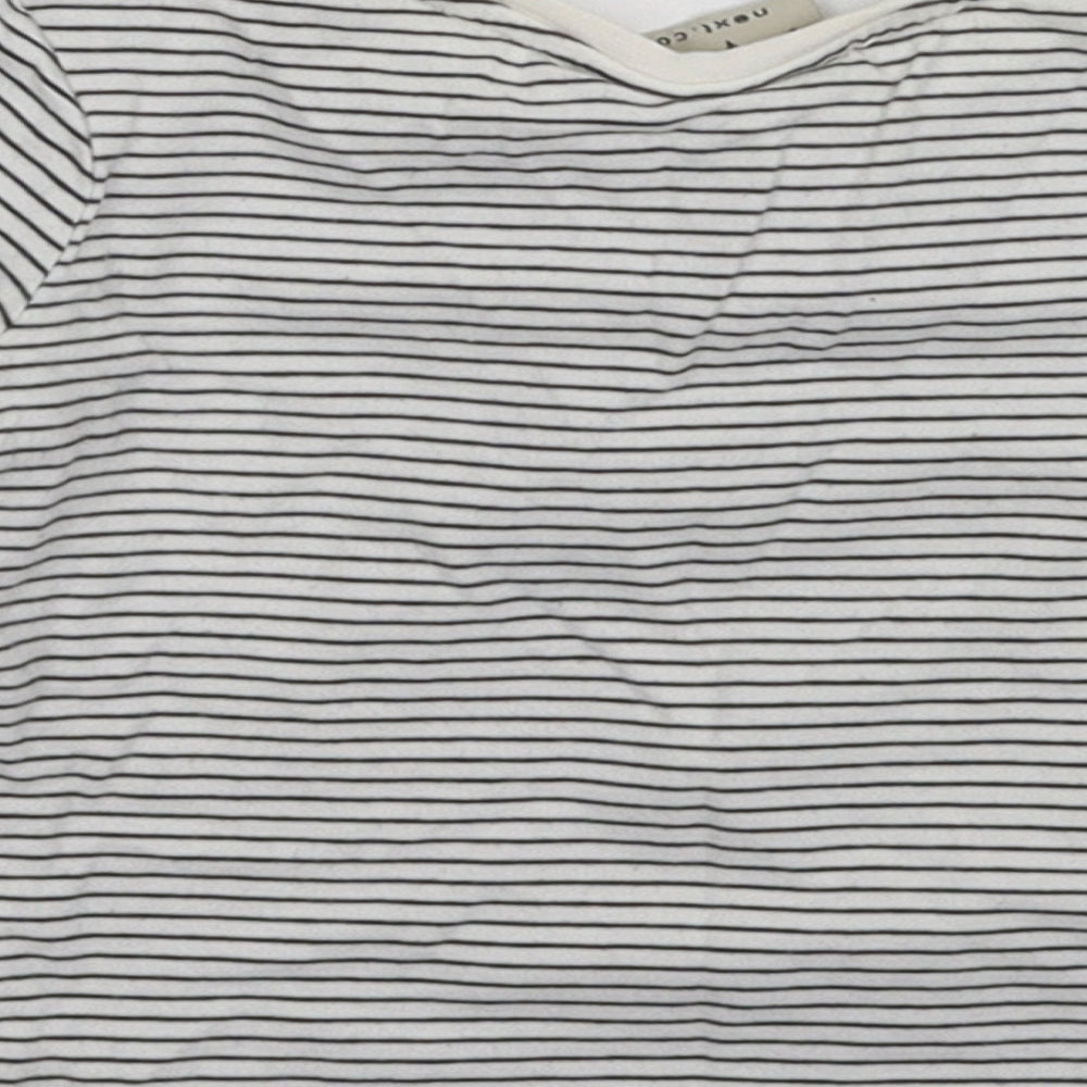 NEXT Baby White Striped  Basic T-Shirt Size 6-9 Months