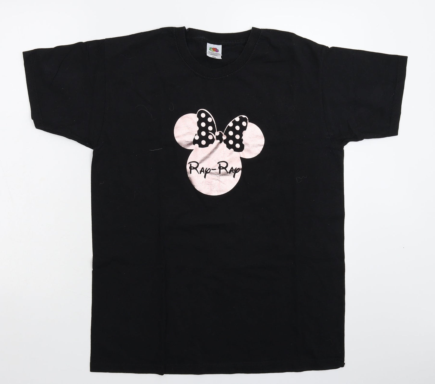 Fruit of the Loom Womens Black   Basic T-Shirt Size M  - Oversized