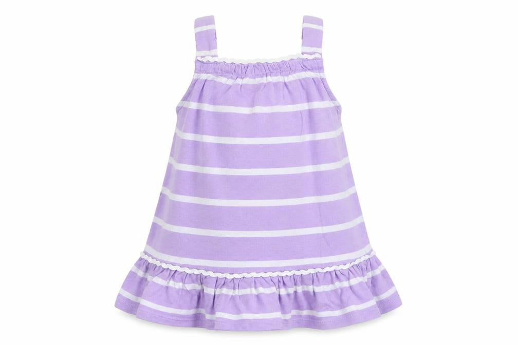 Old Navy Girls Purple Striped  Tank Dress  Size 3-6 Months
