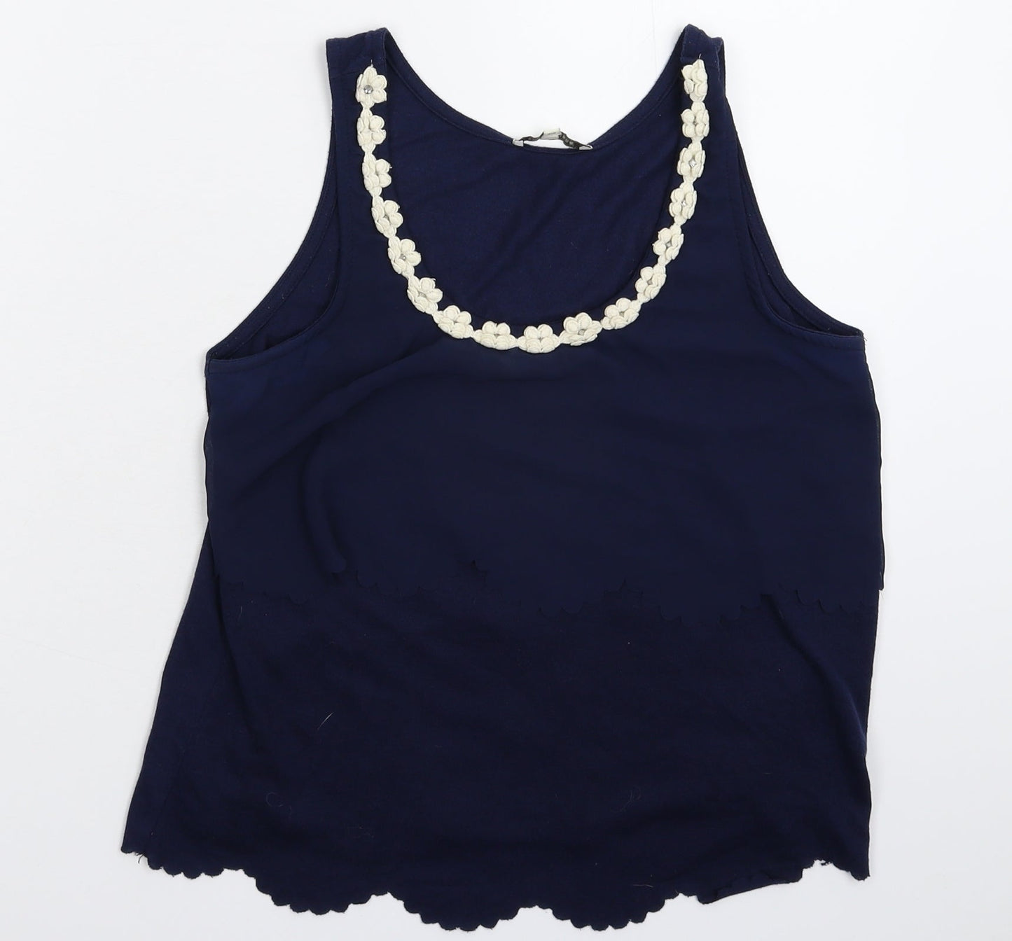 River Island Womens Blue   Basic Tank Size 10