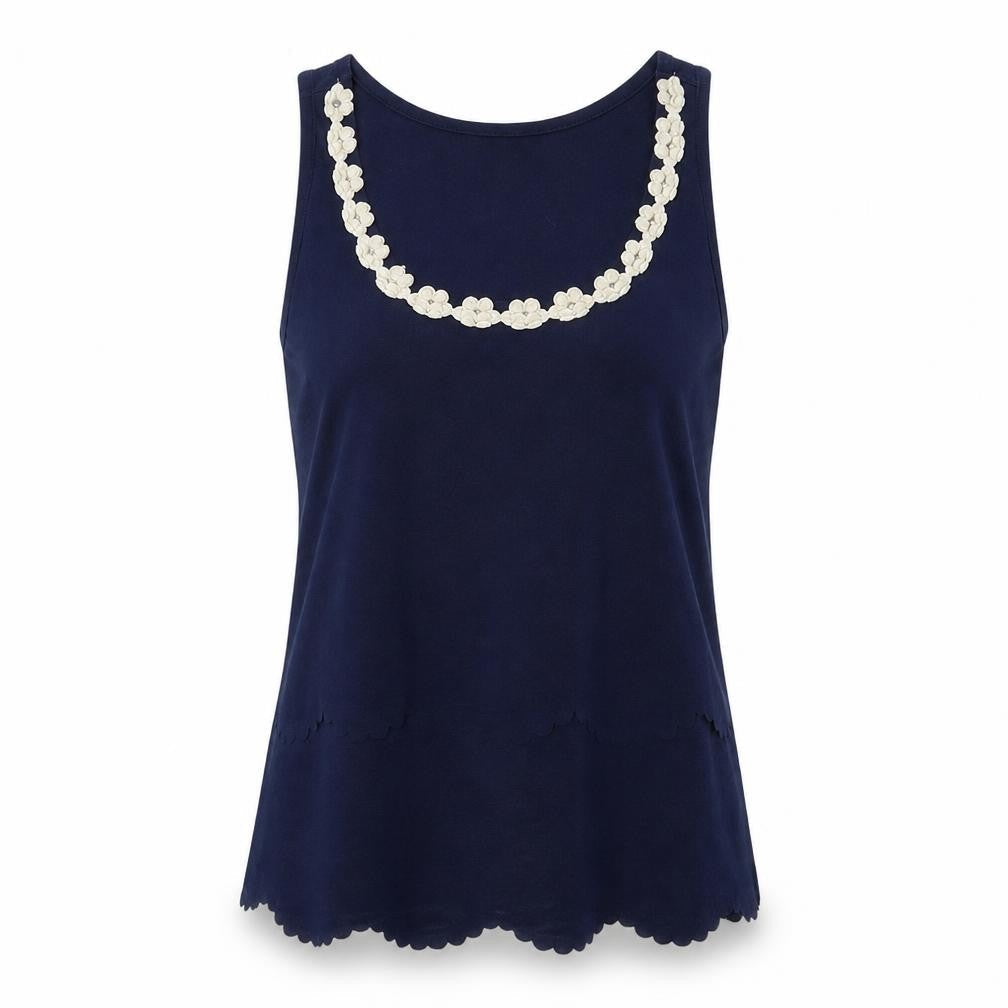 River Island Womens Blue   Basic Tank Size 10