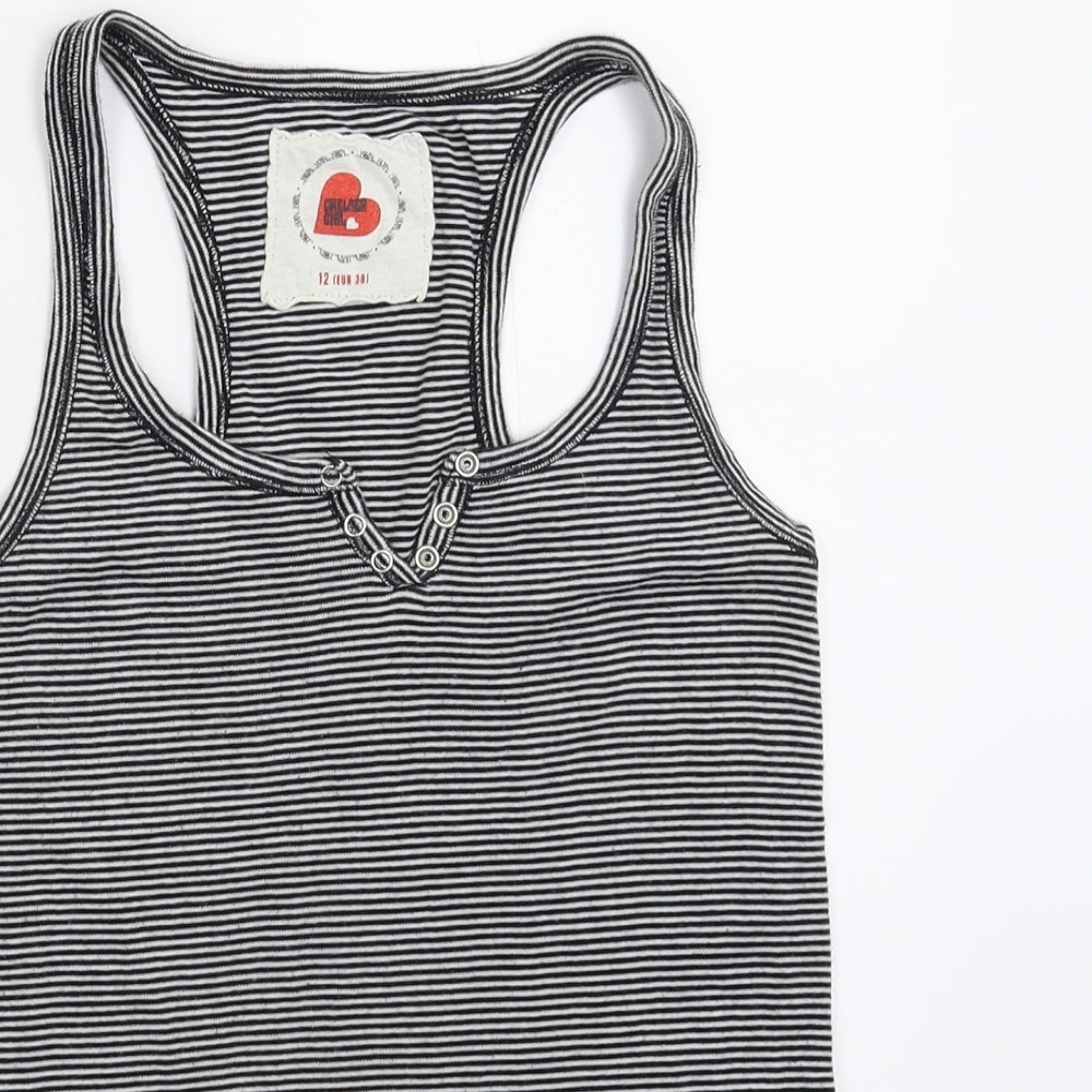 Chelsea Womens Multicoloured Striped  Basic Tank Size 12