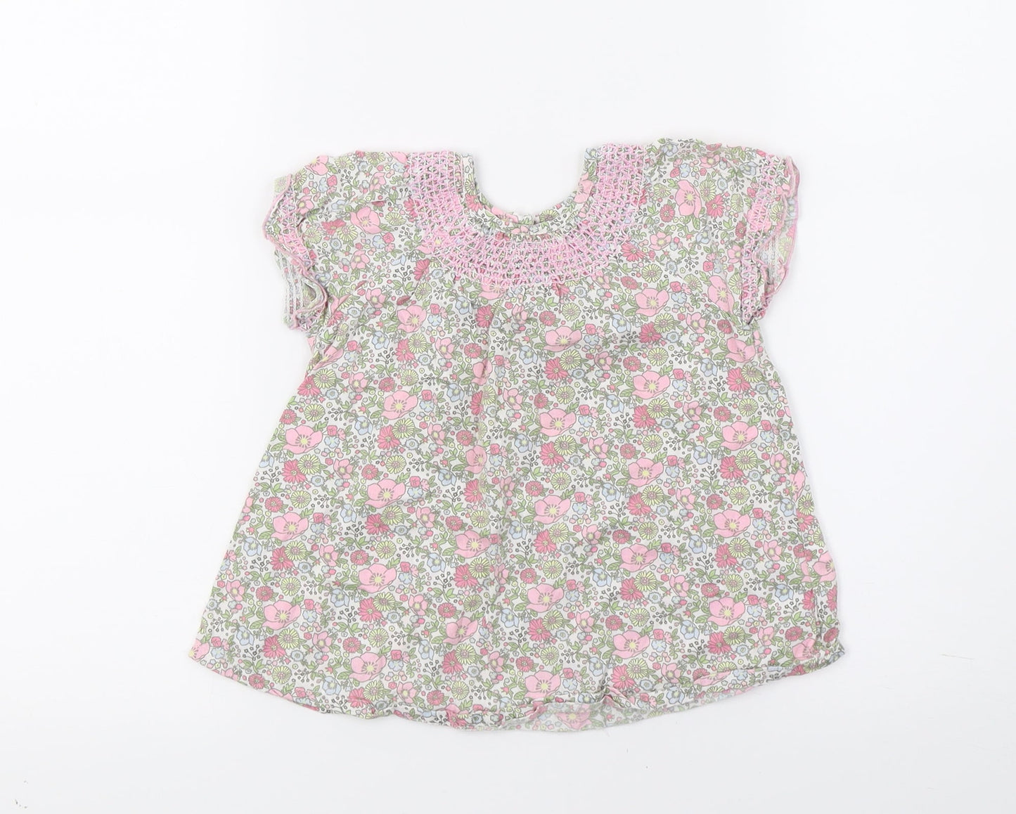 H&M Girls Multicoloured Floral  A-Line  Size 9-12 Months