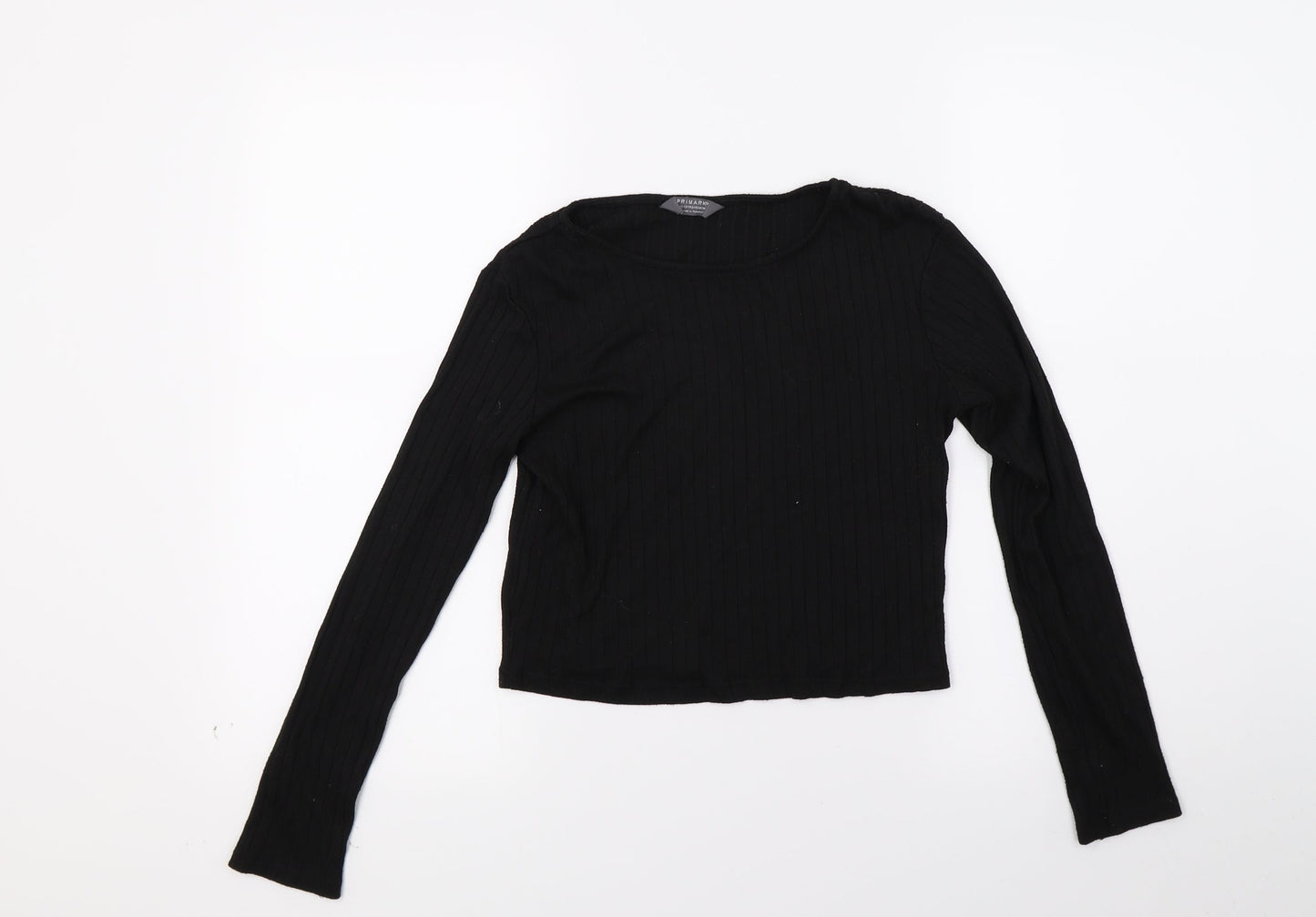 Primark Girls Black  Jersey Pullover Jumper Size 13 Years