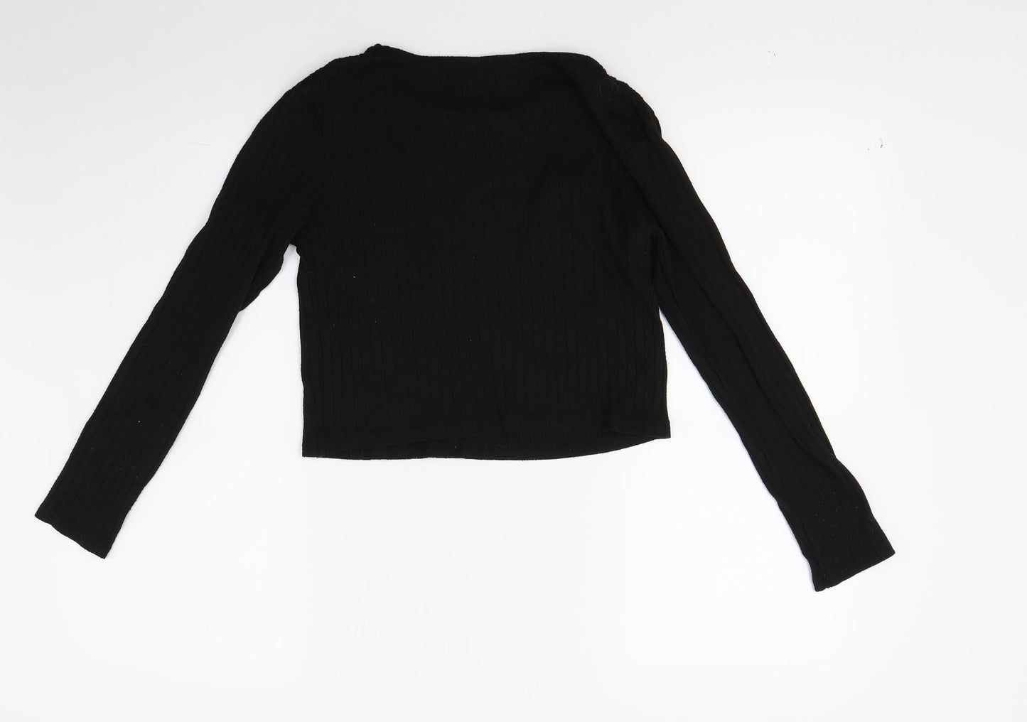 Primark Girls Black  Jersey Pullover Jumper Size 13 Years