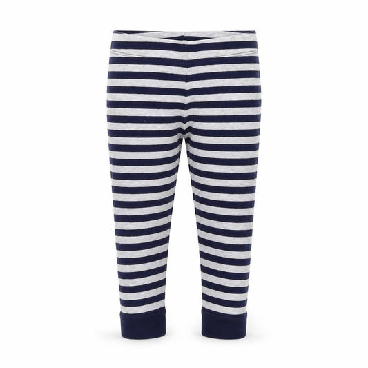 F&F Girls Blue Striped  Jogger Trousers Size 2 Years - Leggins