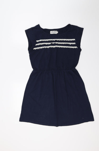 Preloved Jasmine  Womens Blue   A-Line  Size 10 - Front