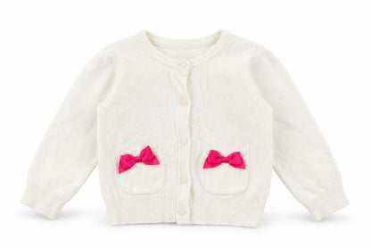 1989 Place Girls White   Cardigan Jumper Size 2 Years