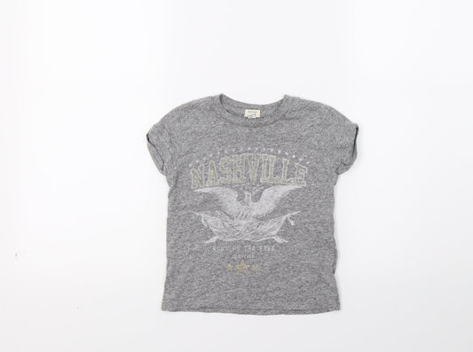 River Island Girls Grey   Basic T-Shirt Size 2-3 Years  - Nashville