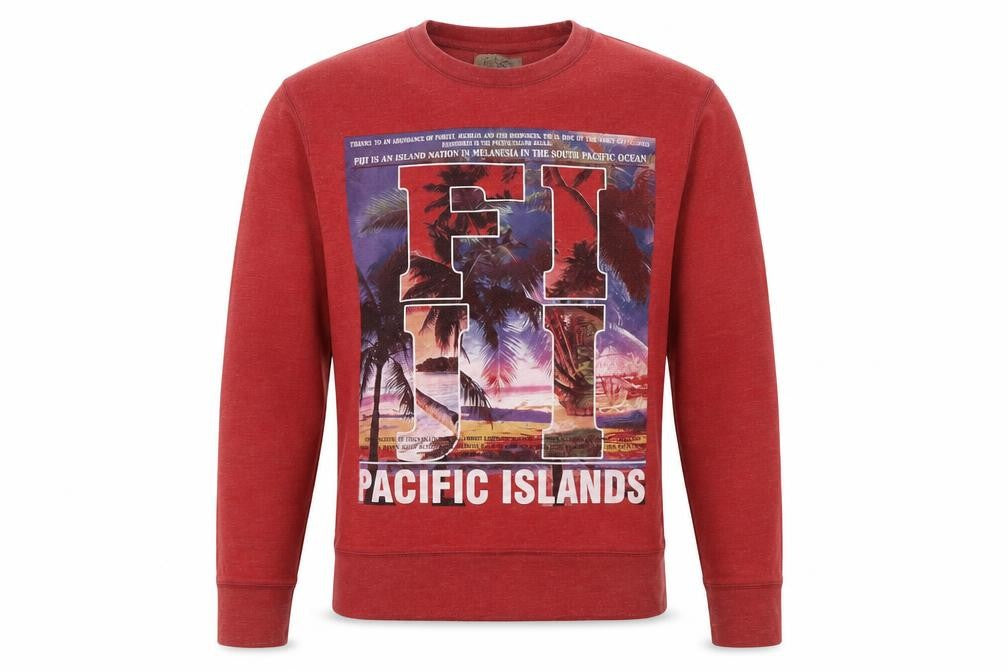 Burton Mens Red   Pullover Sweatshirt Size S  - Fiji