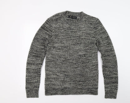 Label Lab Mens Red  Knit Pullover Jumper Size S