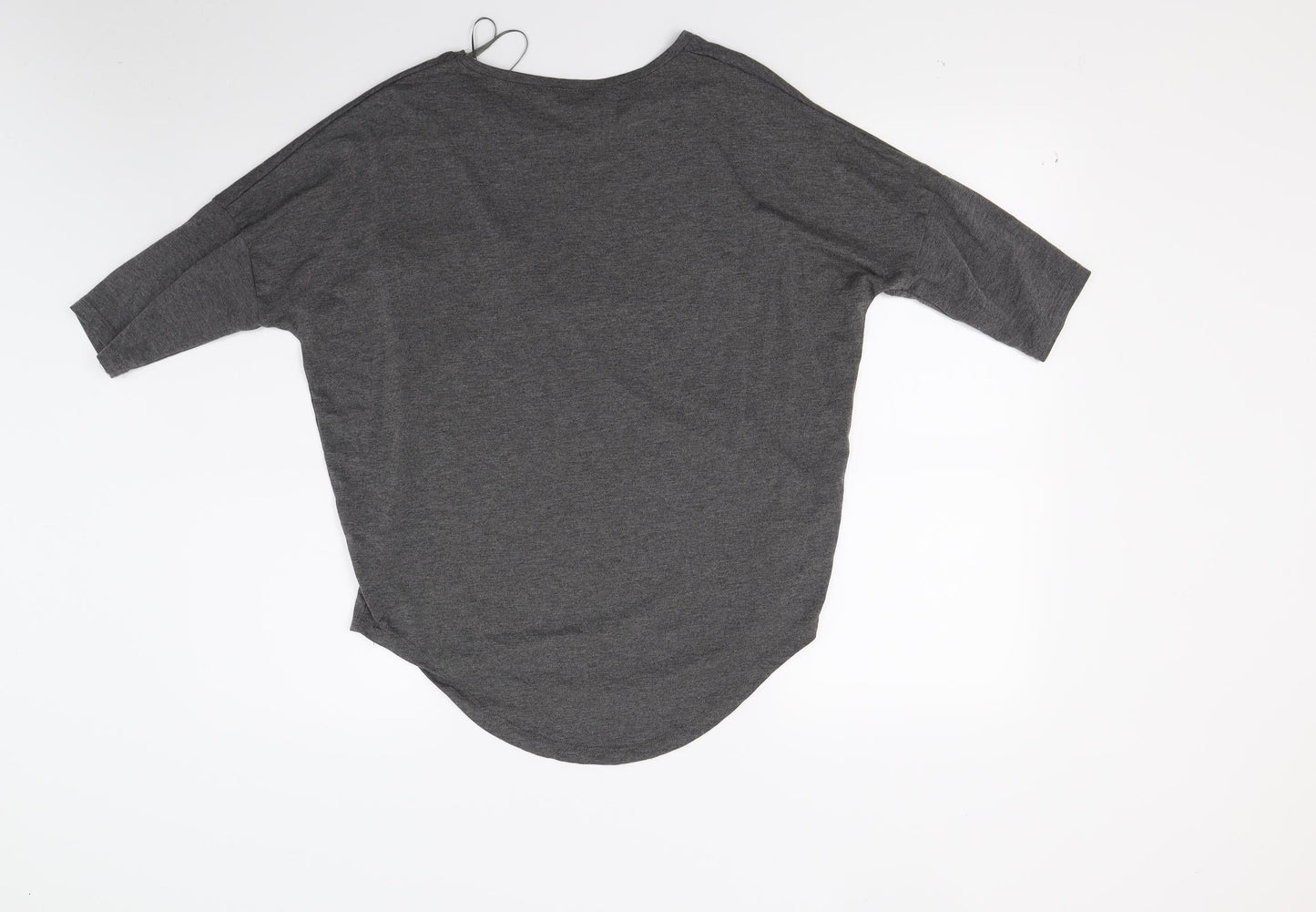 Peacocks Womens Grey  Jersey Basic T-Shirt Size 10
