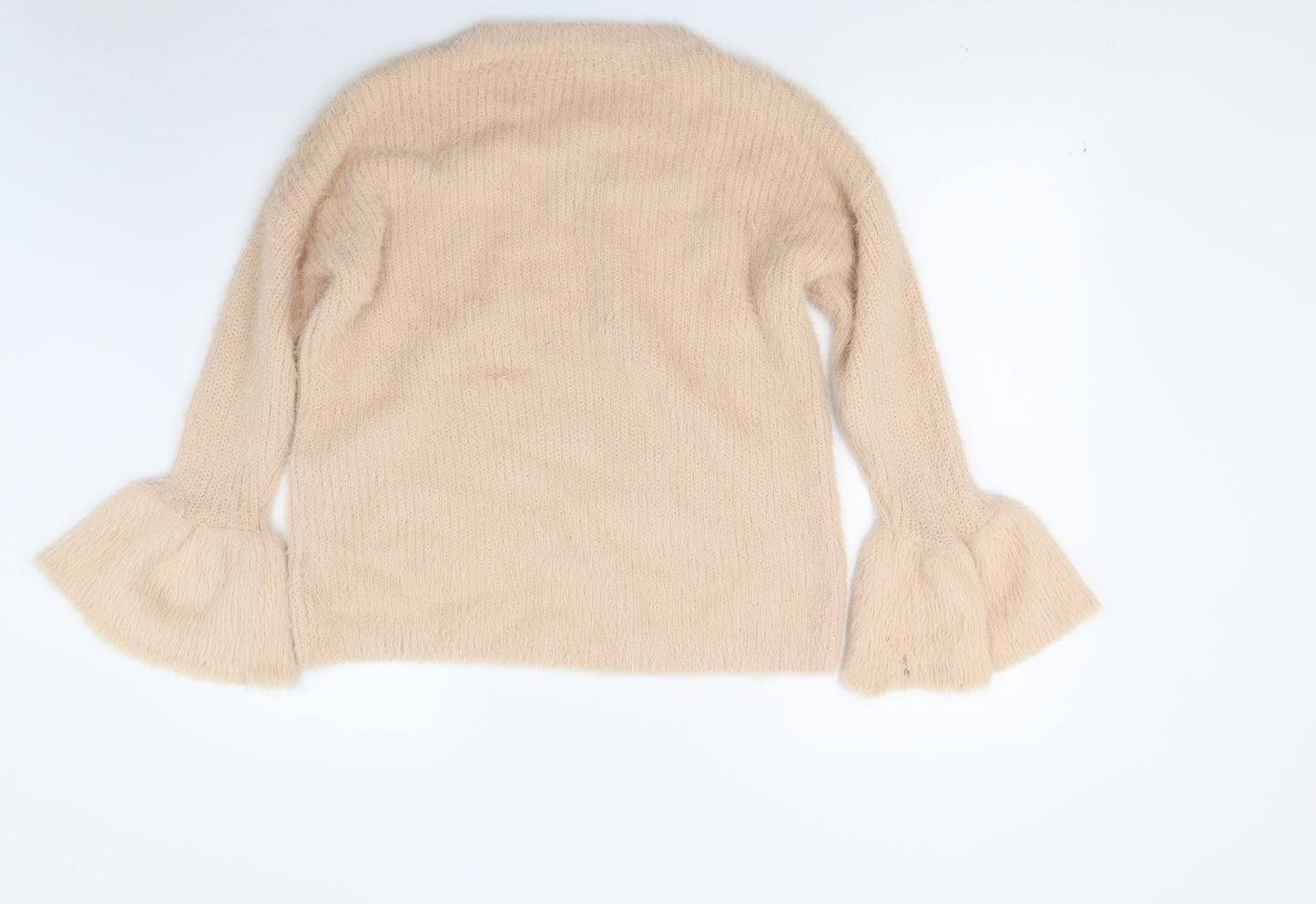 Peacocks Womens Beige  Knit Pullover Jumper Size S