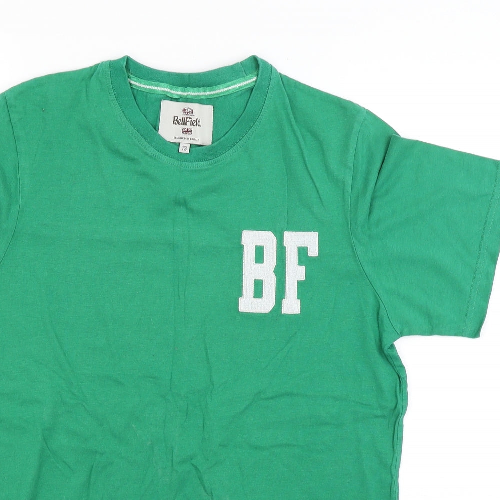 Bellfield Boys Green   Basic T-Shirt Size 13 Years