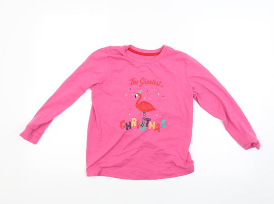 Preworn Girls Pink   Basic T-Shirt Size 9 Years