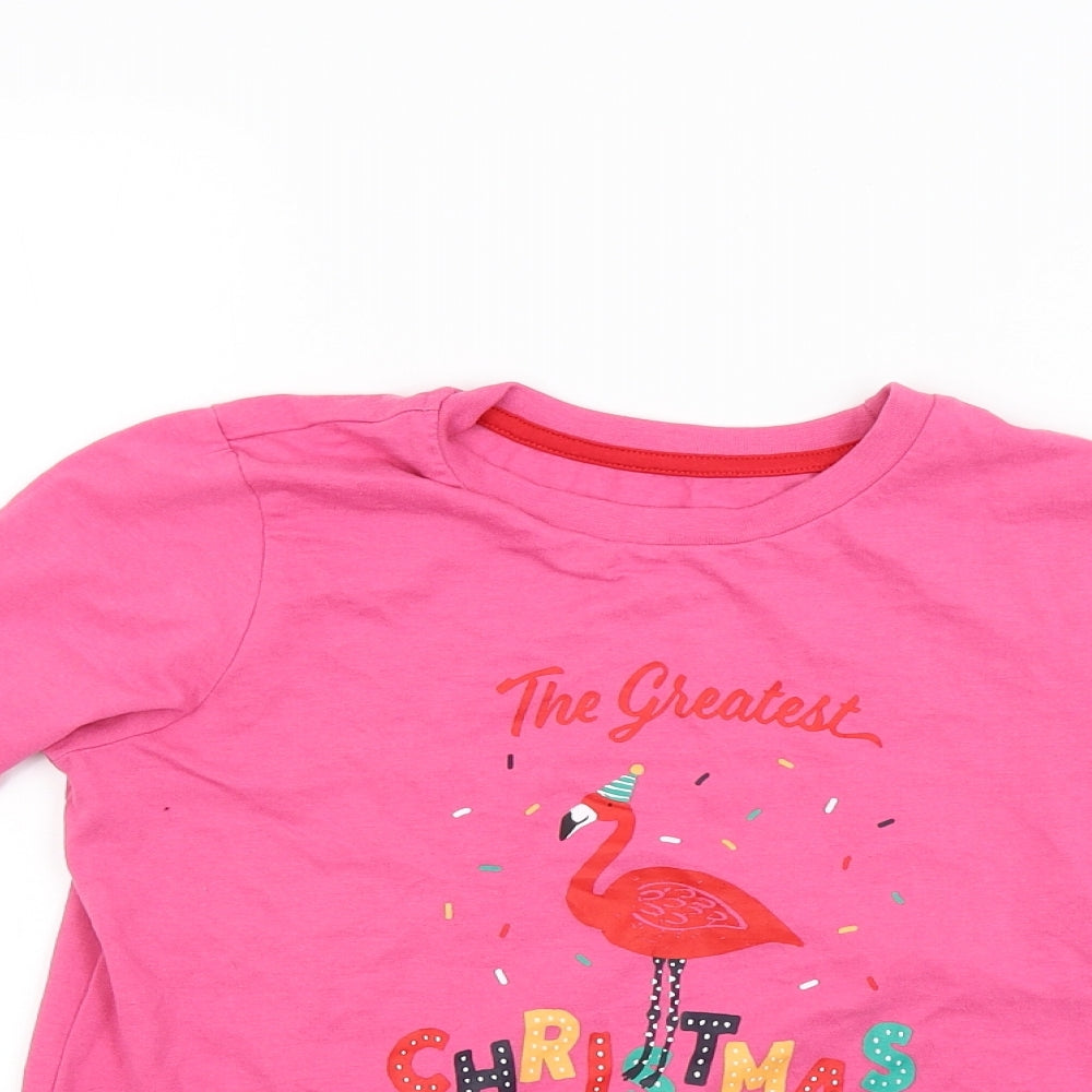 Preworn Girls Pink   Basic T-Shirt Size 9 Years