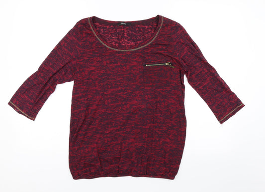 George Womens Red   Basic Blouse Size 14