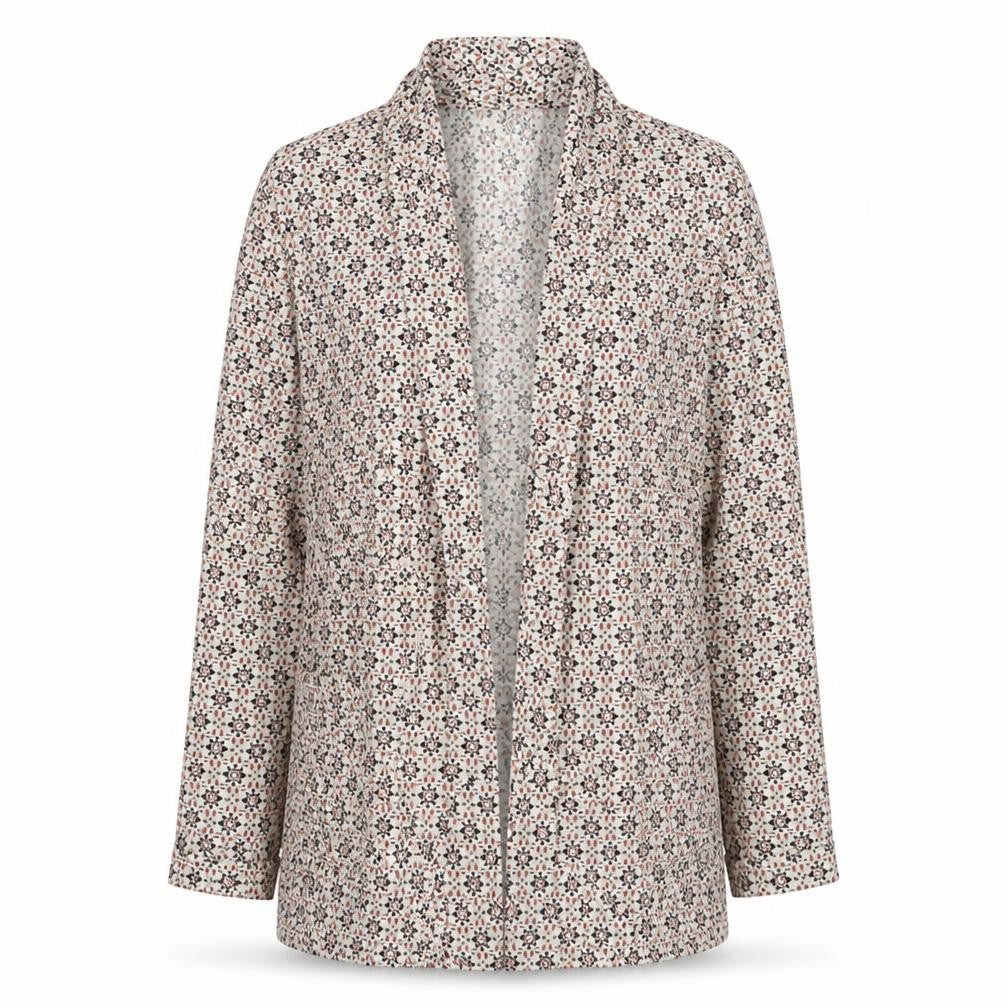 New Look Womens Brown Geometric  Jacket  Size 6