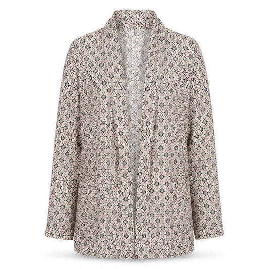 New Look Womens Brown Geometric  Jacket  Size 6