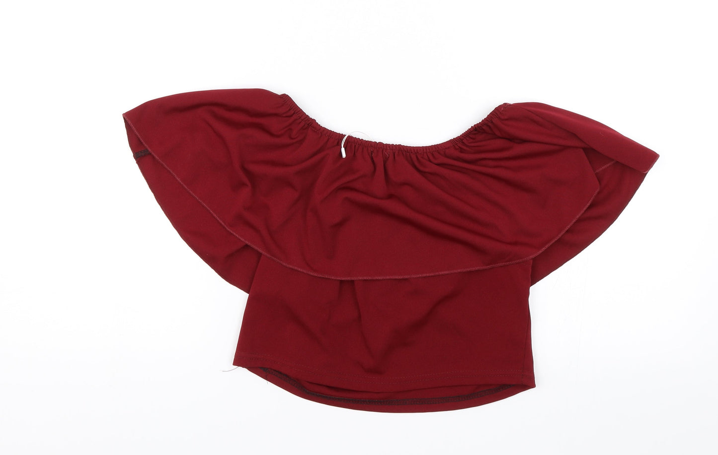 Ethan and Amy Womens Red   Cropped Blouse Size L